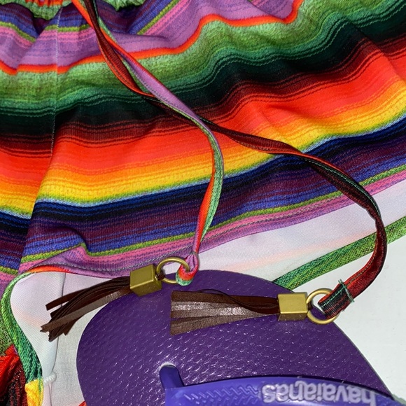 🆕🏊‍♀️🚶‍♀️PILYQ BARCELONA Swim Botton/Micro Shorts in Rainbow🌈 - Picture 4 of 10